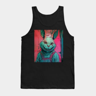 Pink Rabied Rabbit Bunny Tank Top